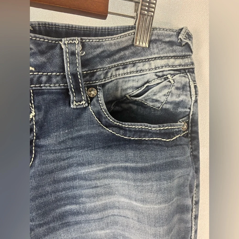 Vigoss Chelsea skinny jeans, women's size 9/10 Y2K Low Rise EUC - Picture 3 of 12